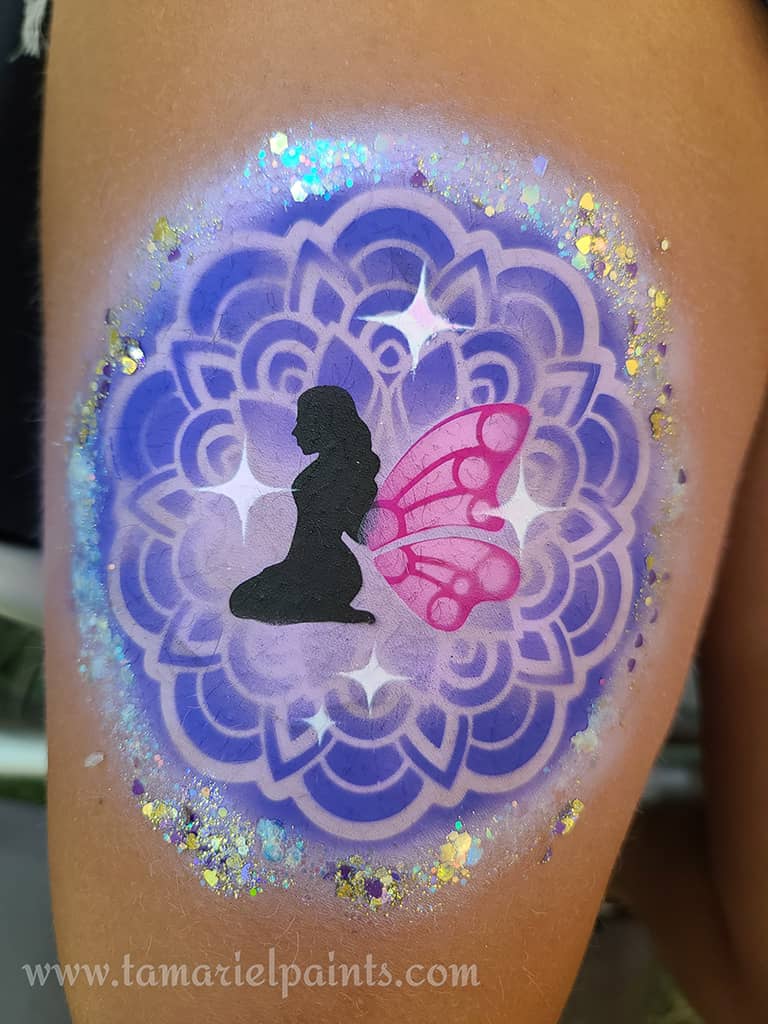 Airbrush design with fairy design